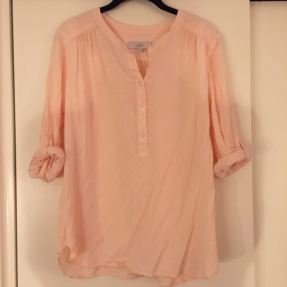 Pink LOFT blouse - Medium